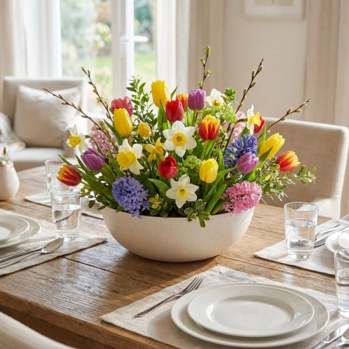 Flower Bowl Plastic Bowl in