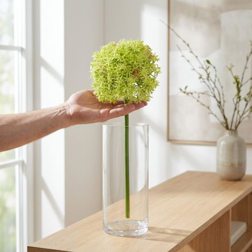 Allium green flower artificial ornamental onion Ø18cm 90cm | Floristik24.ie