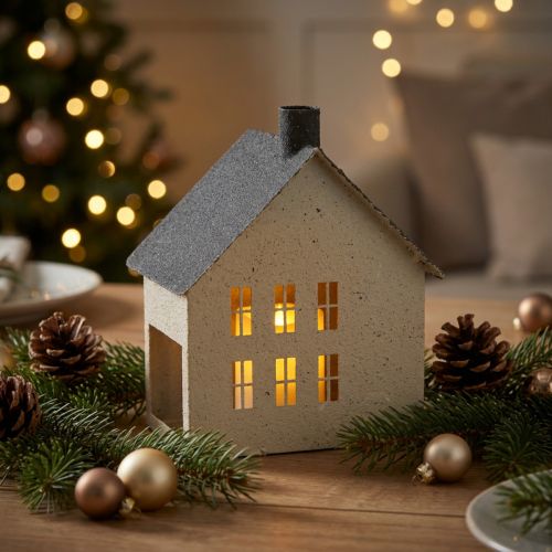 Metal Light House Lantern Decoration 16cm | Floristik24.ie