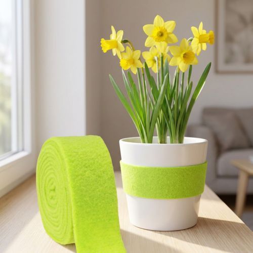 Felt Ribbon Green 7.5cm 5m | Floristik24.ie