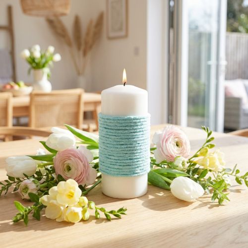 Wick thread light blue 55m | Floristik24.ie