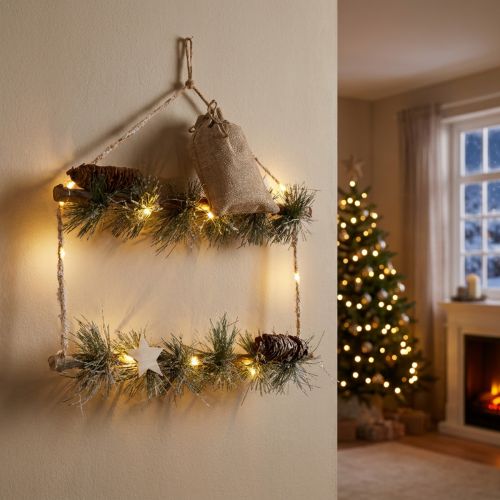 Product Wall decoration Christmas Micro LED light chain 35×85cm