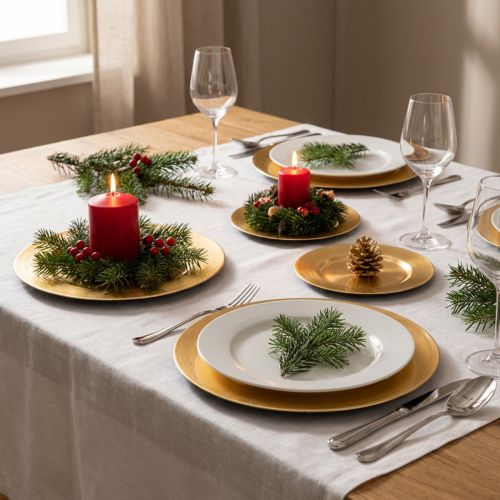 Small round glossy decorative plates, 17cm, 6 pieces | Floristik24.ie