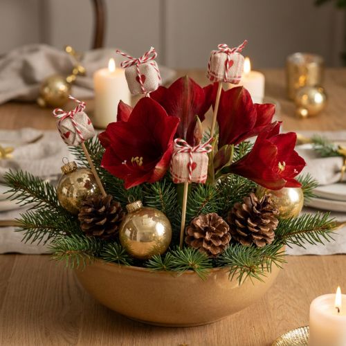Flower Stick Christmas Gift Package Decoration 2.5cm 15 Pcs | Floristik24.ie
