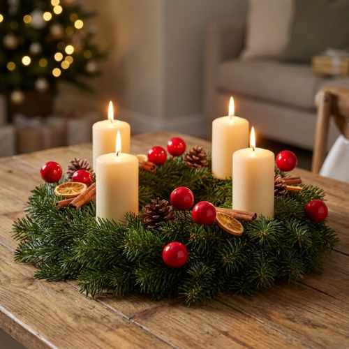 Artificial red berry mini Christmas baubles for floral decoration, 2cm, 48 pieces | Floristik24.ie