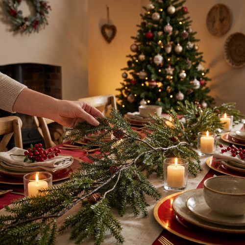 Artificial fir garland with cones, 165cm, Christmas decoration | Floristik24.ie
