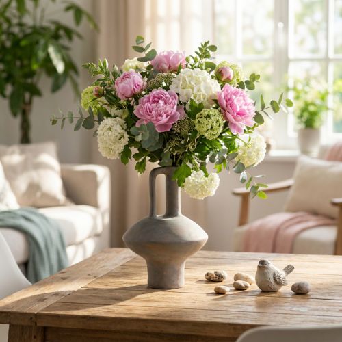Ceramic vase jug antique look ceramic grey rust H27cm | Floristik24.ie