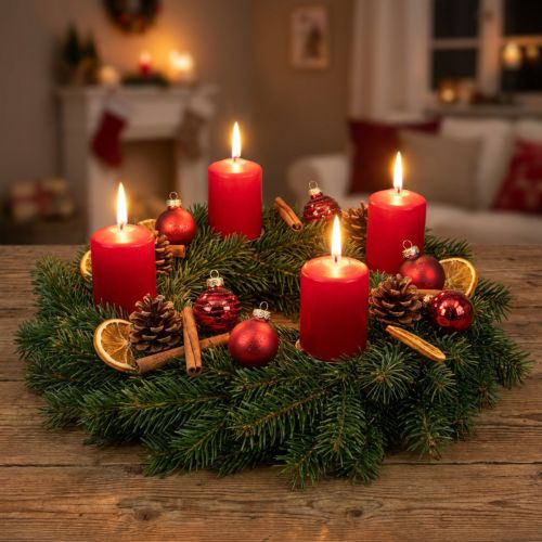 Mini Christmas Balls Red Mix Real Glass Ø3cm 9 pcs | Floristik24.ie