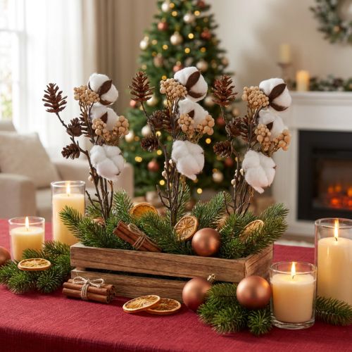 Decorative branches Christmas artificial mix assorted 29cm 3 bunch | Floristik24.ie