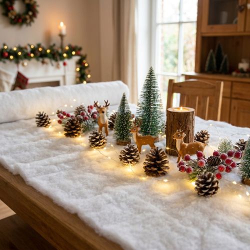 Product Snow Mat Artificial Snow Cover Deco White 600×45cm