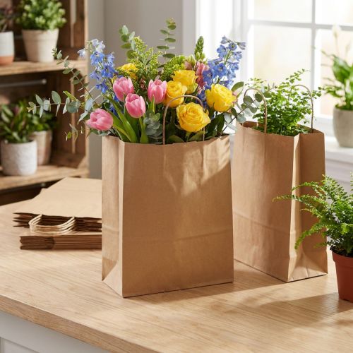 Paper Carrier Bags Paper Bags Gift Bags 33.5x14cm 50 pcs | Floristik24.ie