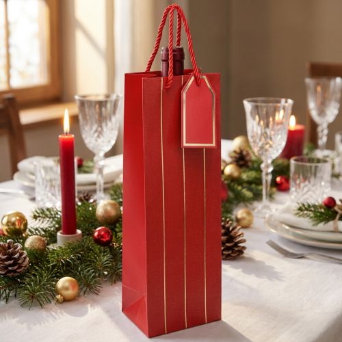 Gift Bag Bottle Bag Paper Red