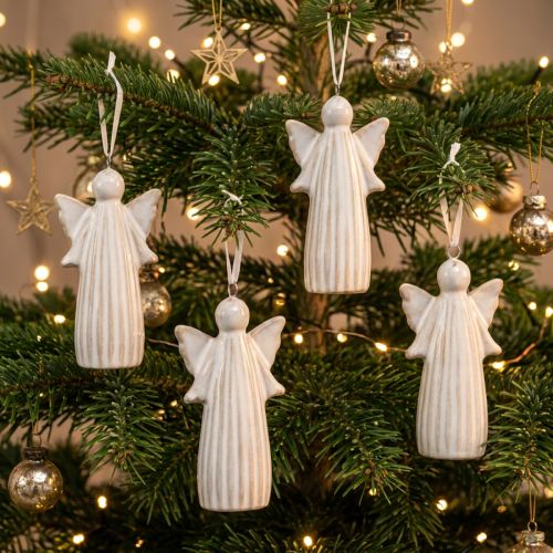 Product Angel pendant decorative figure for hanging on Christmas tree 8cm 4pcs