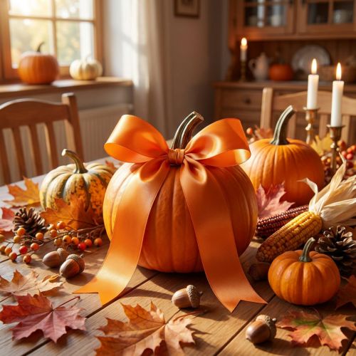 Gift and decoration ribbon orange 40mm 50m | Floristik24.ie
