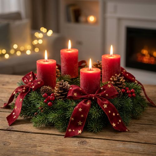 Velvet ribbon Christmas star