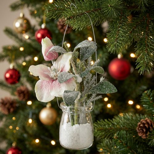 Artificial Christmas rose in