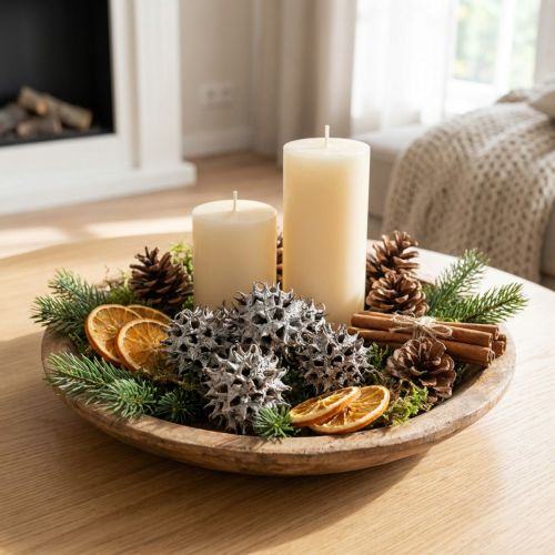 Sweetgum cones nature washed white 250g | Floristik24.ie
