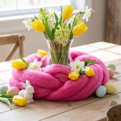 Wool fuse 10m pink | Floristik24.ie