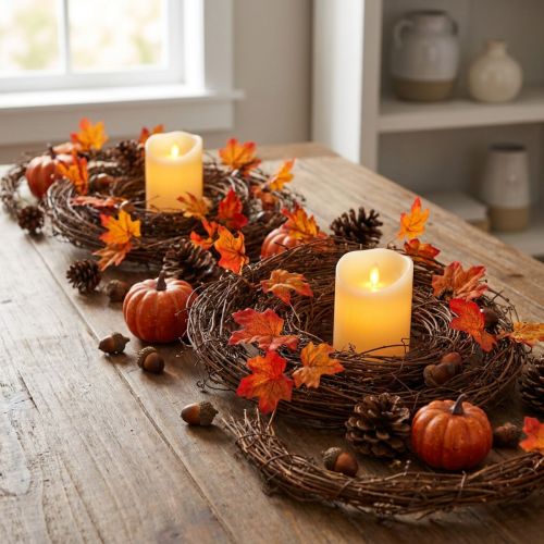 Vine garland 460cm natural 4 pcs | Floristik24.ie