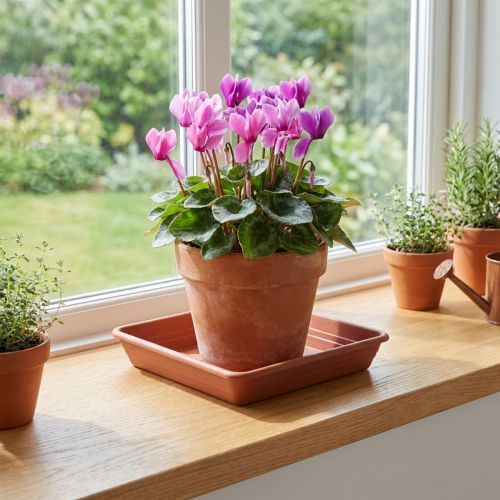 Coaster Lara square 20cm x 20cm terracotta 1 pc | Floristik24.ie
