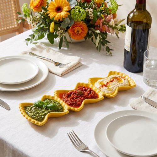 Ceramic pasta dipping bowl. Perfect serving solution for creative table settings and celebrations. 31cm | Floristik24.ie