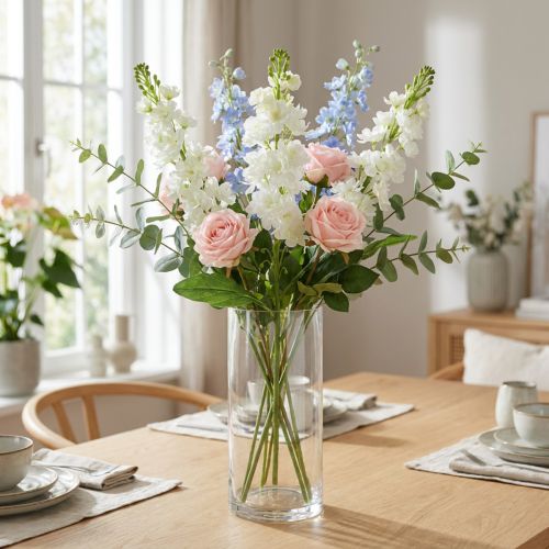 Levkoje White artificial flower Artificial stem flower 78cm | Floristik24.ie