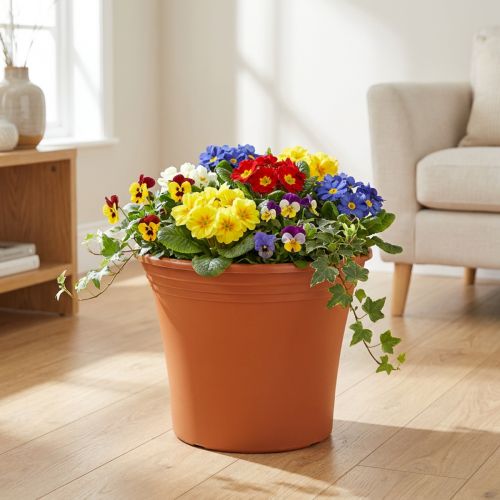 Pot “Irys” plastic terracotta Ø38cm H31cm 1 pc | Floristik24.ie