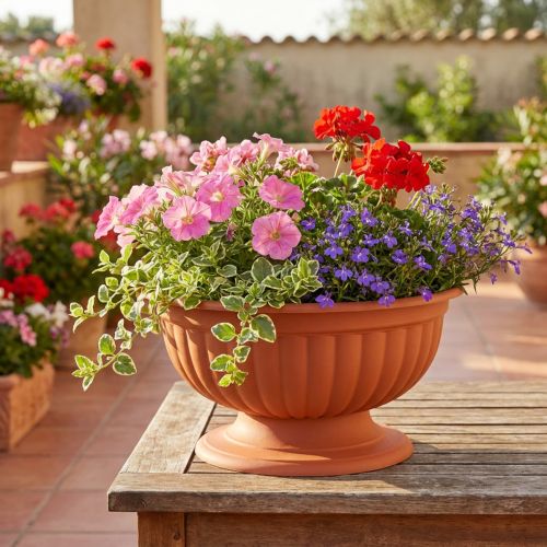 Product Bowl with base terracotta Ø35cm