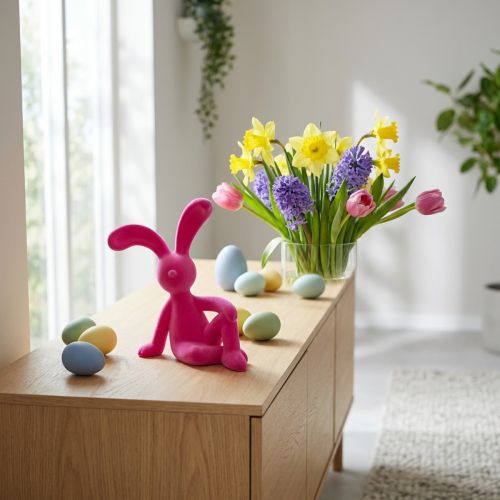 Product Modern Easter Bunny Figurine for living room, Easter décor, 38cm
