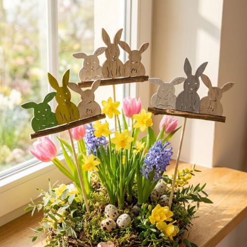 Decorative plug bunny H37cm 8pcs | Floristik24.ie