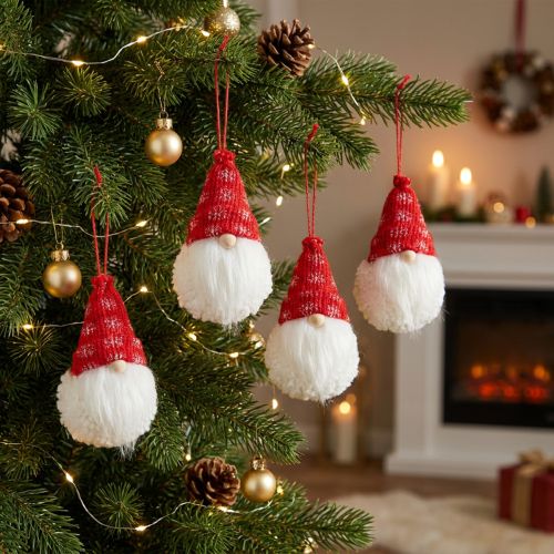 Imp red, white to hang 8cm 8pcs | Floristik24.ie