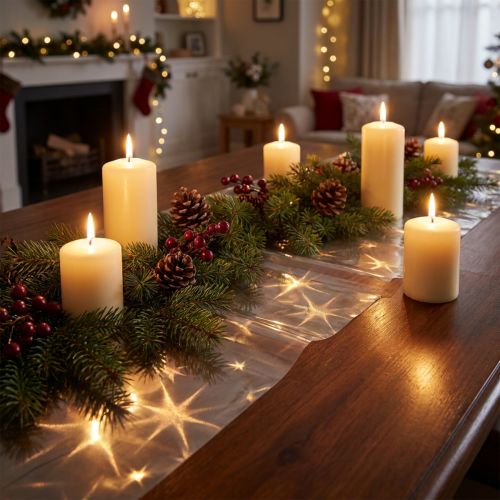 Light effect film 30cm x 200cm transparent | Floristik24.ie