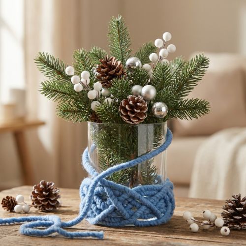 Felt cord fleece Mirabell 25m blue | Floristik24.ie
