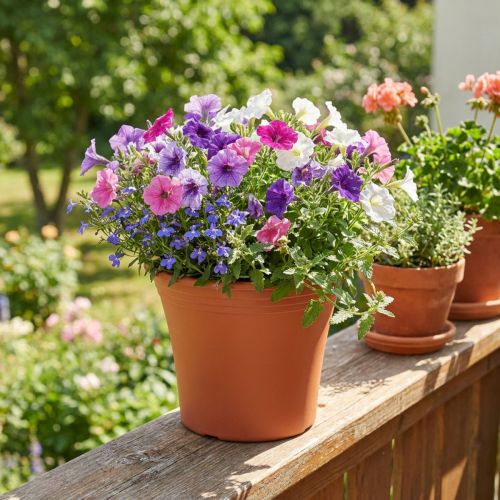 Pot “Irys” plastic terracotta Ø17cm H14cm 1 pc | Floristik24.ie