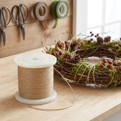 Product Vine wire, natural, thin wire on a spool, 0.80mm, 1kg