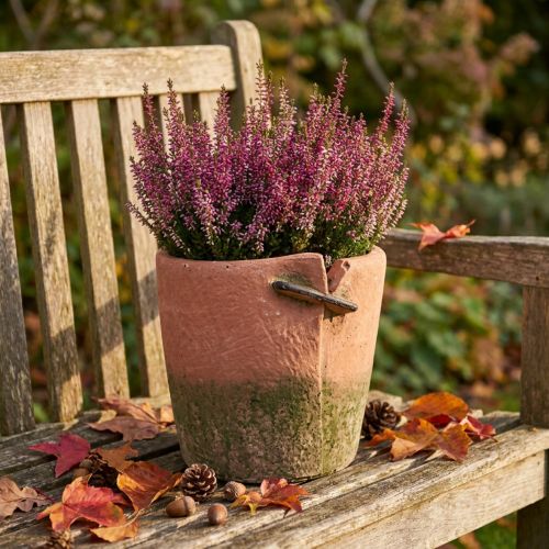 Concrete flower pot planter terracotta pot Ø18cm H17cm | Floristik24.ie