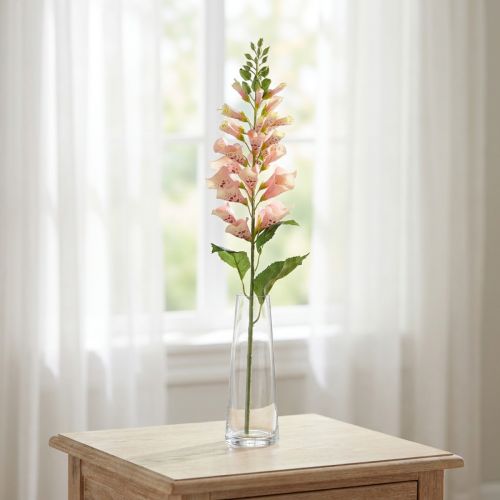 Artificial foxglove salmon artificial flower stem flower H90cm | Floristik24.ie