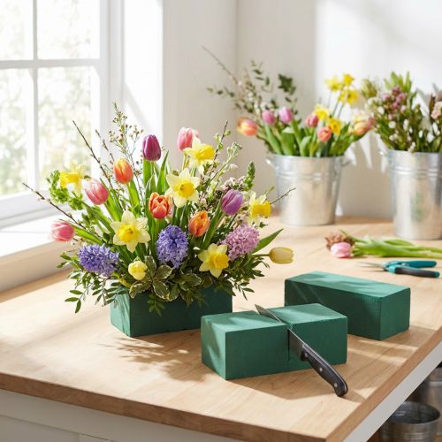 Product Wet floral foam brick floral composition for flower arrangements 20 pieces II. choice