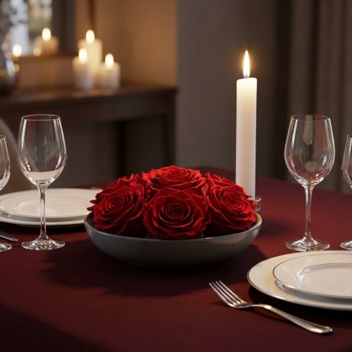 Infinity Roses Large Ø5.5-6cm Red 6 pcs | Floristik24.ie