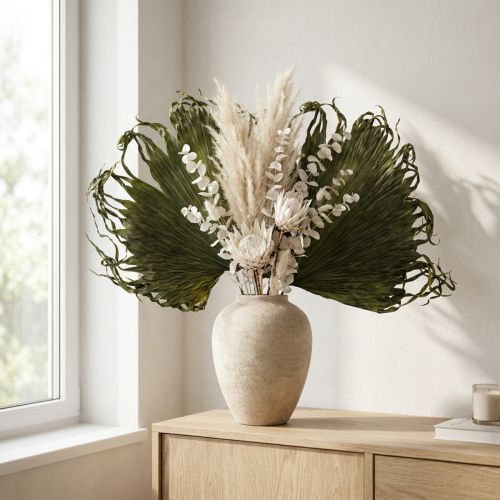 Product Palm frond decoration for exotic arrangements and table decorations, 5 pieces