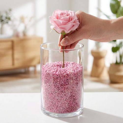 Decorative granules pink decorative stones 2mm - 3mm 2kg | Floristik24.ie