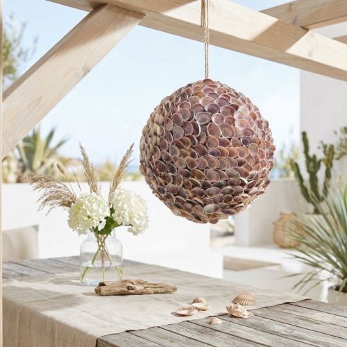 Product Sea shell ball Shell ball Large Marine decor Ø25cm