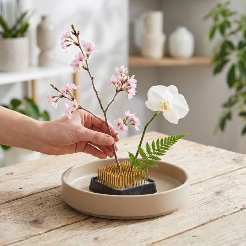 Kenzan Square Flower Hedgehog Brass 40×40mm | Floristik24.ie