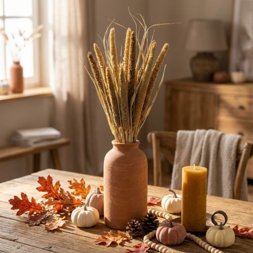 Dry floristry Grain Bunch of millet cobs dried 45cm | Floristik24.ie