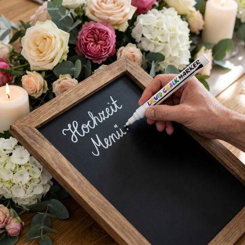 Chalk Marker Chalk Pen White Water Soluble 3mm 1 pc | Floristik24.ie
