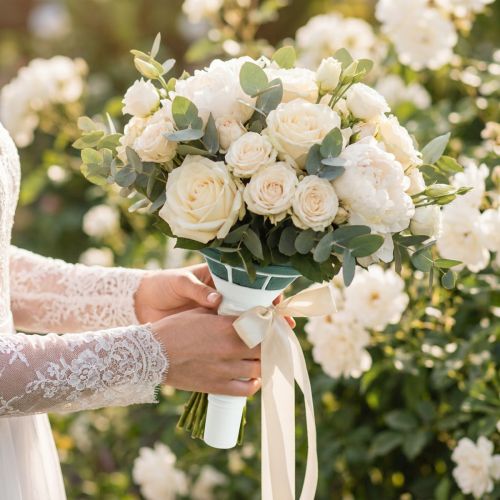 Product Floral foam bridal bouquet holder Ø7cm 16cm 6 pcs