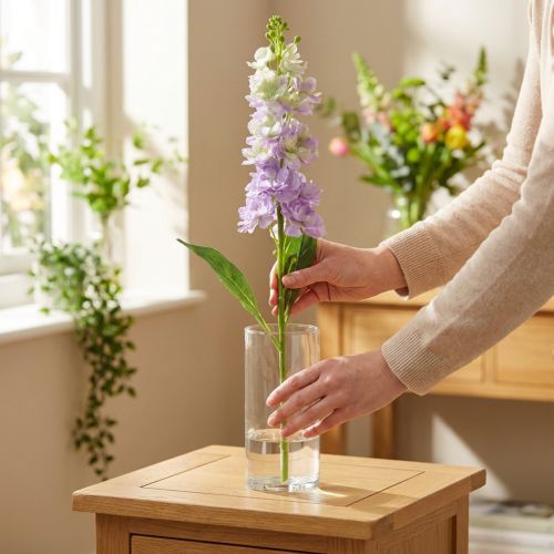 Levkoje artificial flower lilac Artificial garden flower 78cm | Floristik24.ie