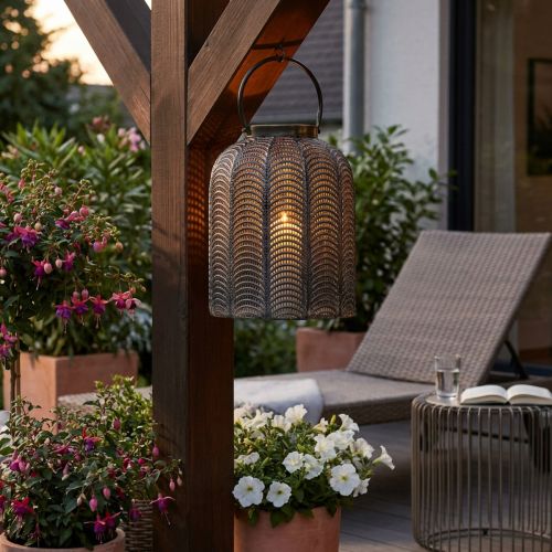 Decorative lantern lantern hanging metal decoration Ø25.5cm H43cm | Floristik24.ie