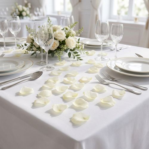Rose Petals Cream 75 pcs | Floristik24.ie