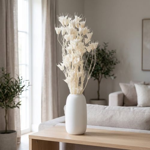 Dried Nigella flowers, bunch of elegant natural decoration for exclusive interiors, 70cm, 50g | Floristik24.ie